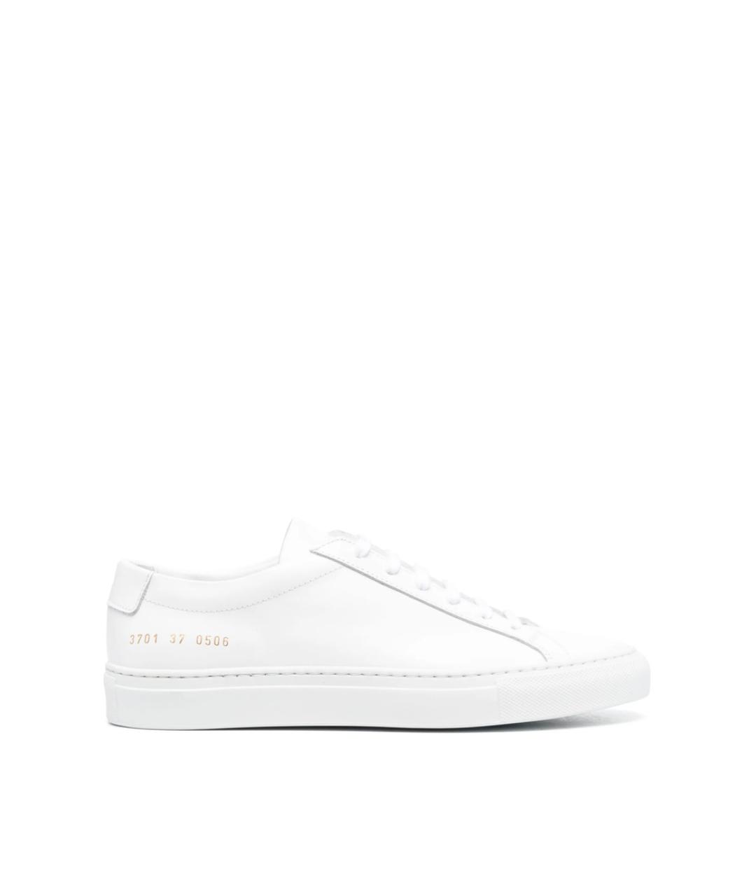 COMMON PROJECTS Белые кожаные низкие кроссовки / кеды, фото 1