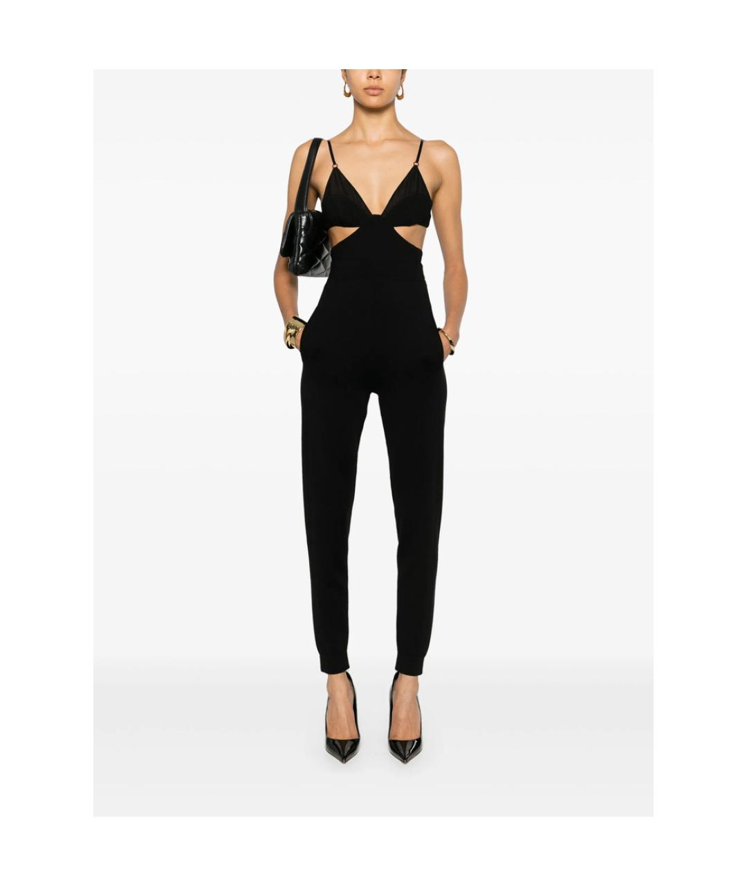 SAINT LAURENT Черные шерстяные брюки узкие, фото 5