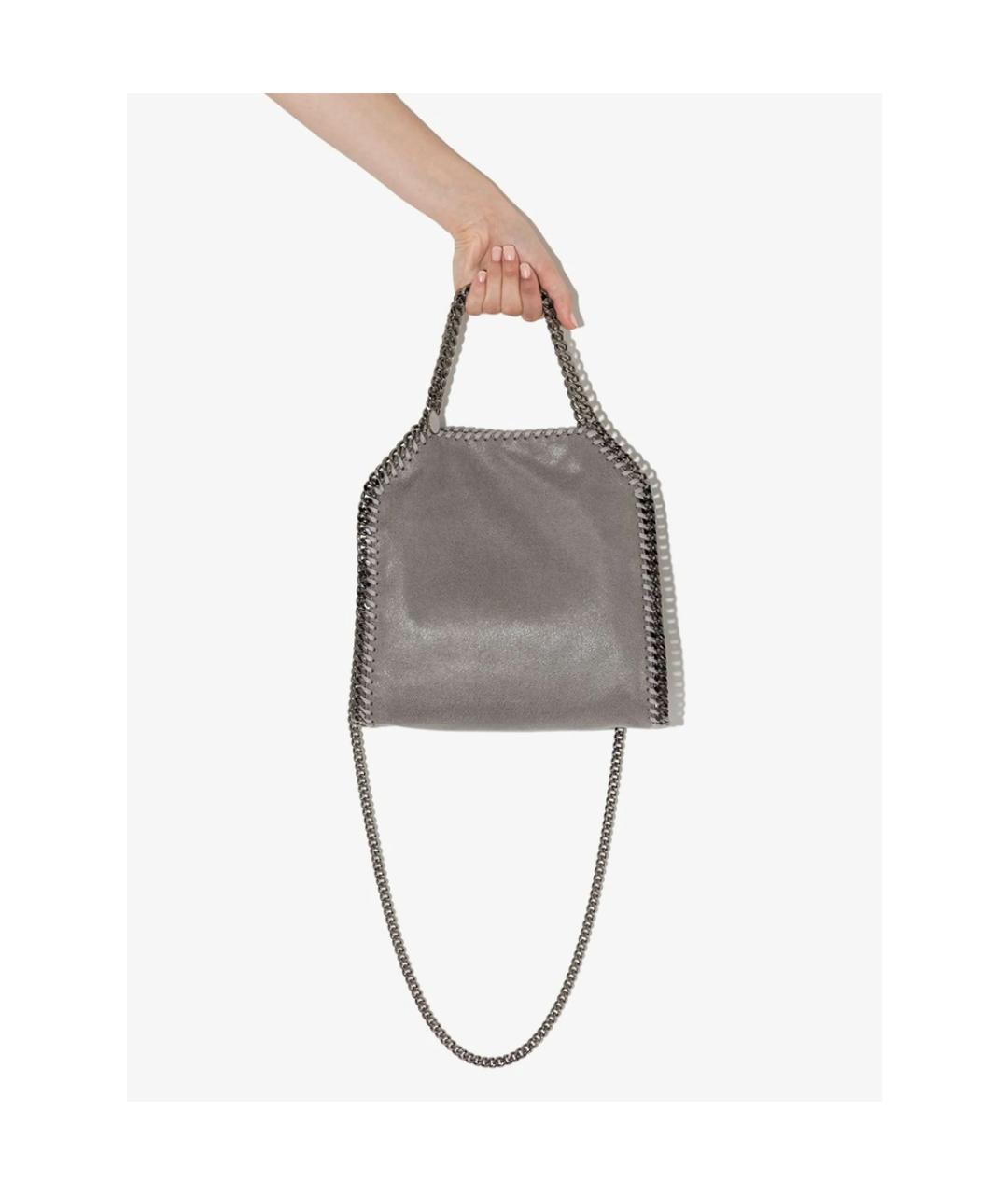 STELLA MCCARTNEY Серая сумка через плечо из искусственной кожи, фото 2