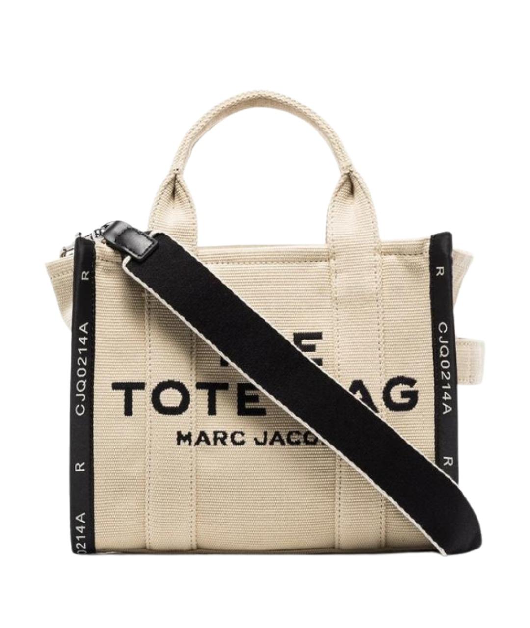 MARC JACOBS Бежевая тканевая сумка тоут, фото 1