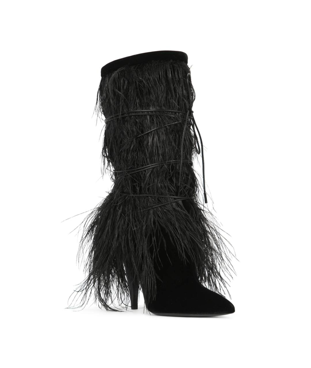 SAINT LAURENT Черные сапоги, фото 2