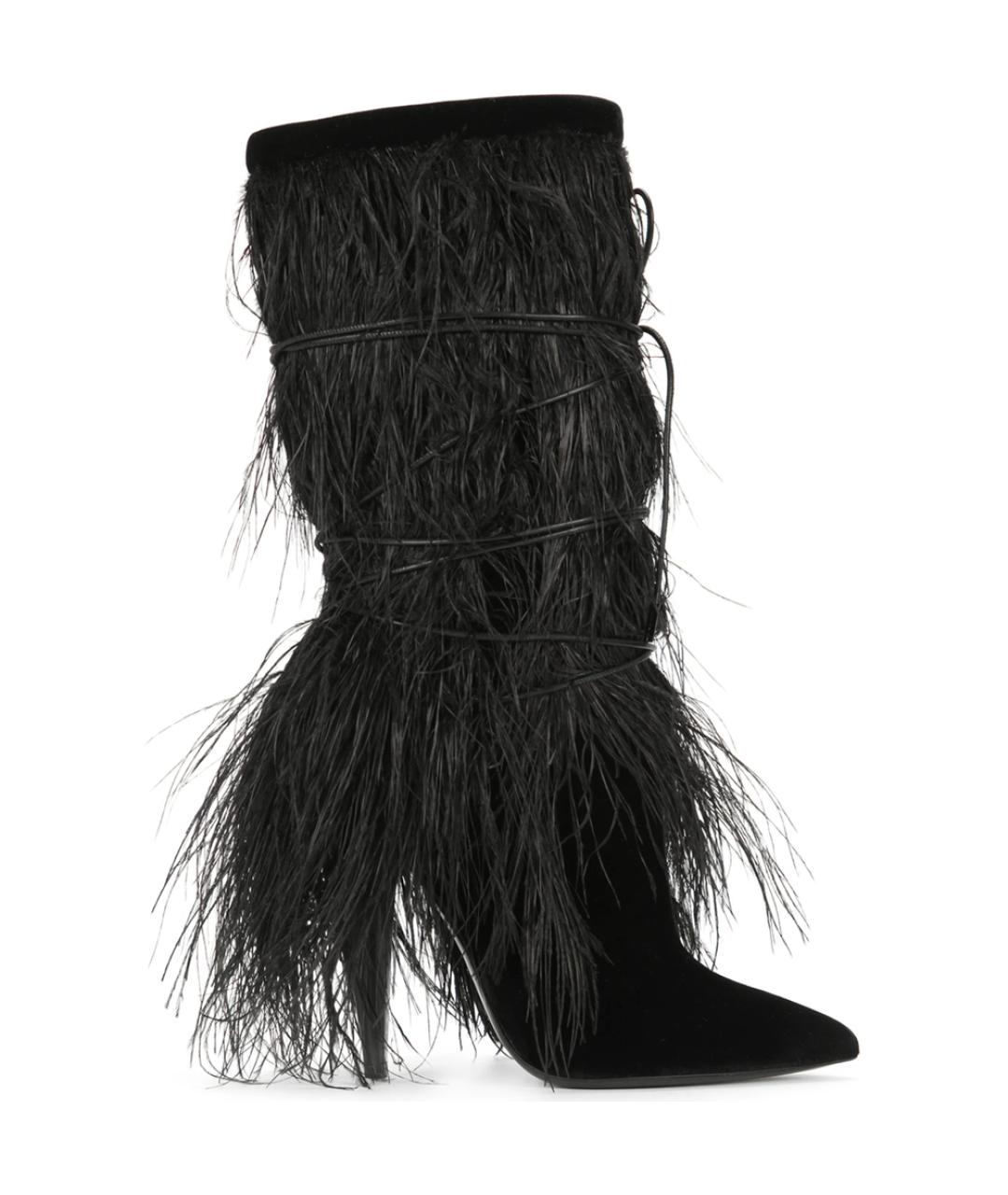 SAINT LAURENT Черные сапоги, фото 1