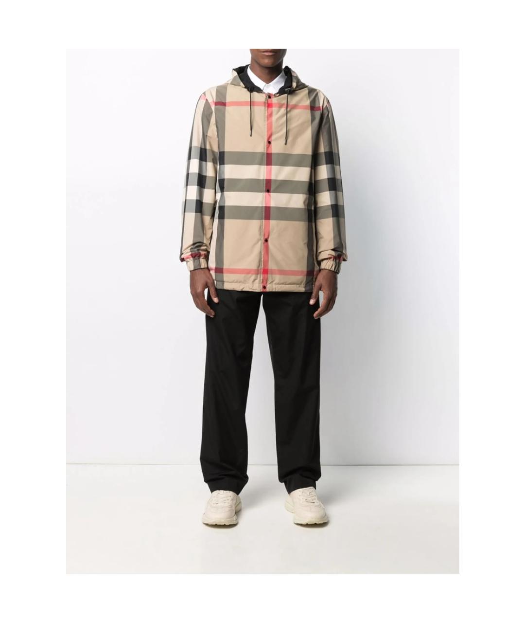 BURBERRY Мульти полиэстеровая куртка, фото 6