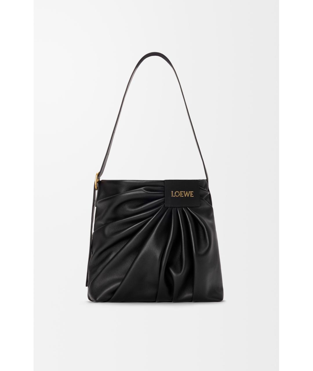 LOEWE Черная кожаная сумка через плечо, фото 4