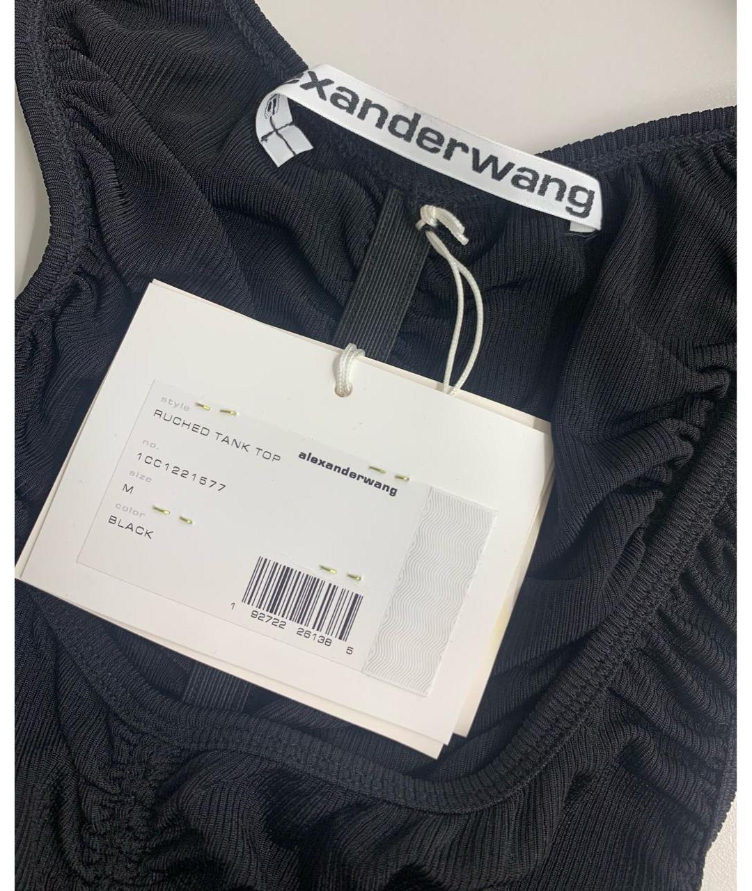 ALEXANDER WANG Черная вискозная майка, фото 3