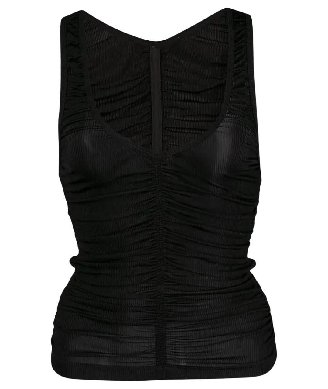 ALEXANDER WANG Черная вискозная майка, фото 1