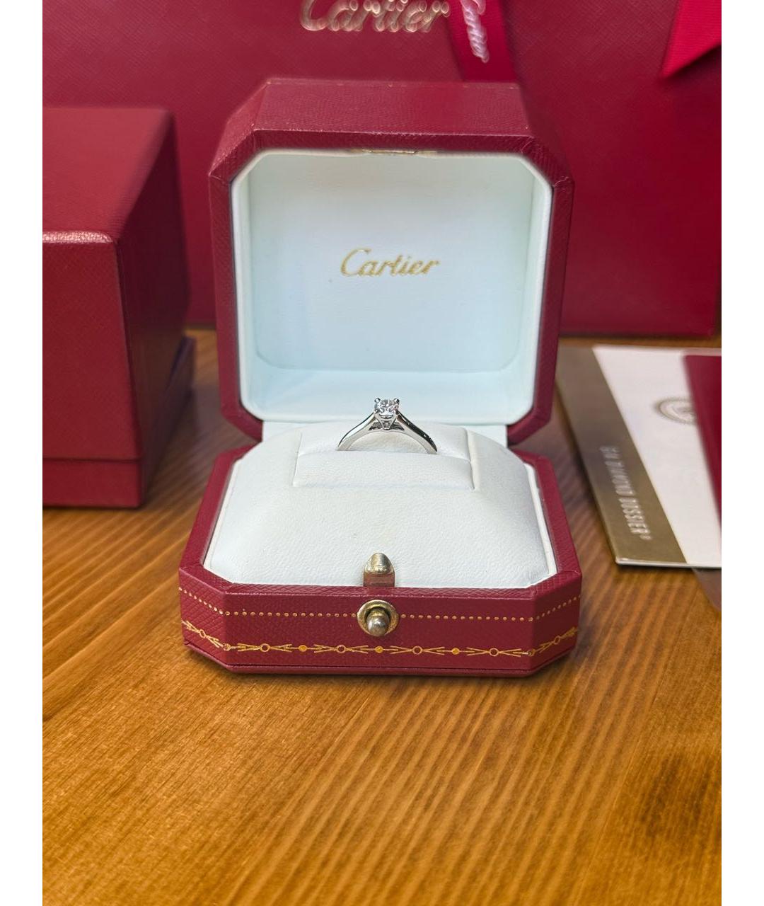 CARTIER Серебряное платиновое кольцо, фото 3