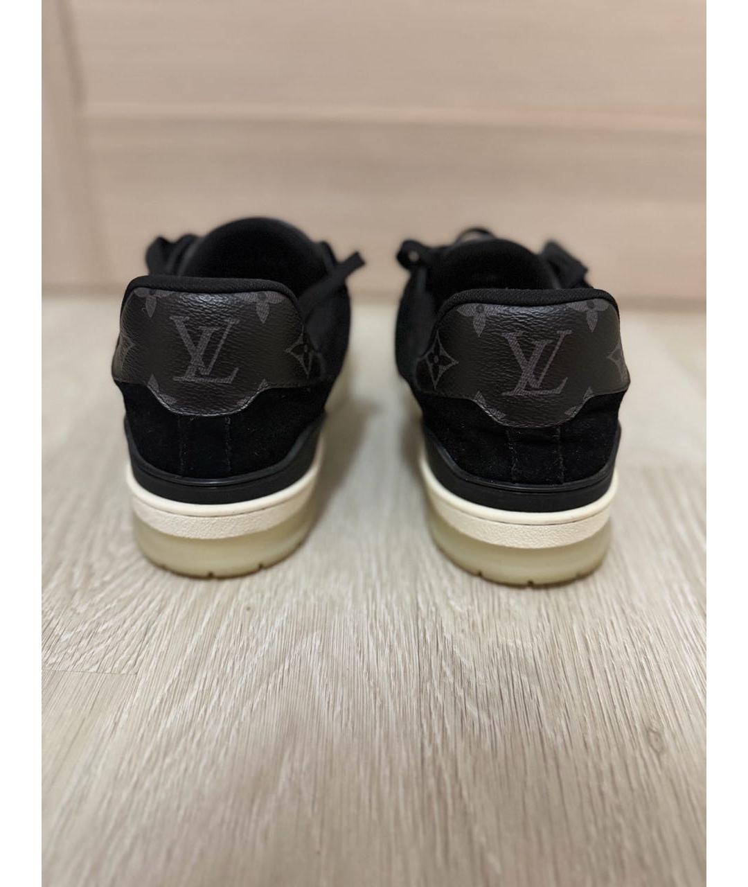 LOUIS VUITTON Черные низкие кроссовки / кеды, фото 4