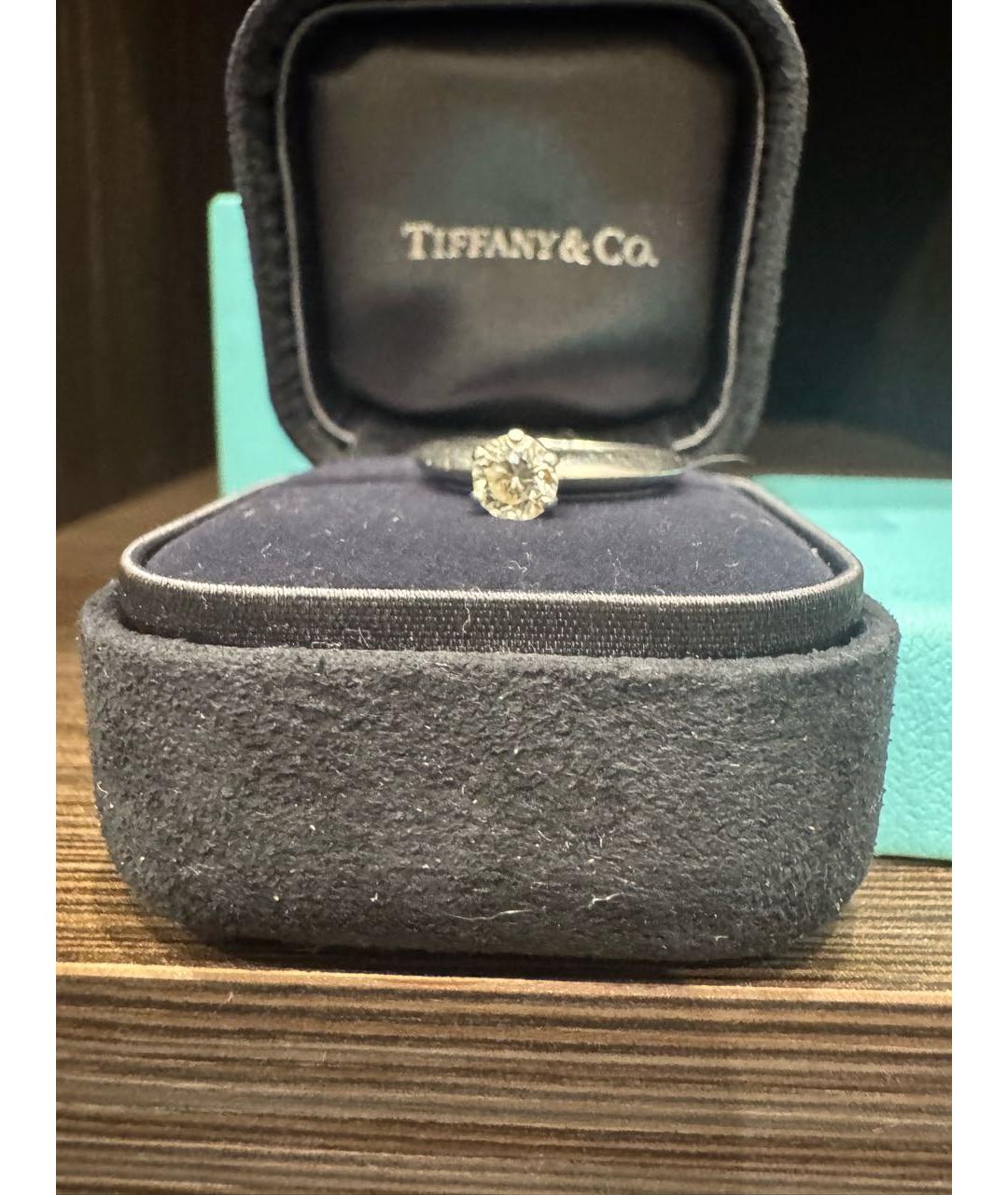 TIFFANY&CO Серебряное платиновое кольцо, фото 4