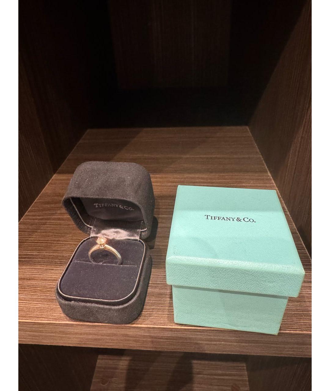 TIFFANY&CO Серебряное платиновое кольцо, фото 2