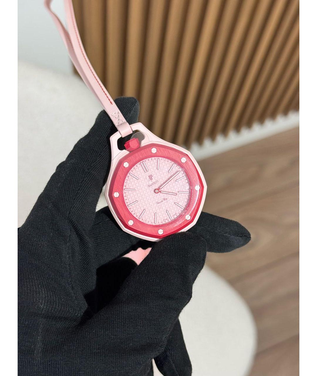 Swatch Розовые часы, фото 2