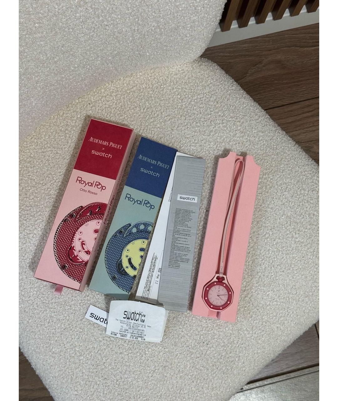 Swatch Розовые часы, фото 5