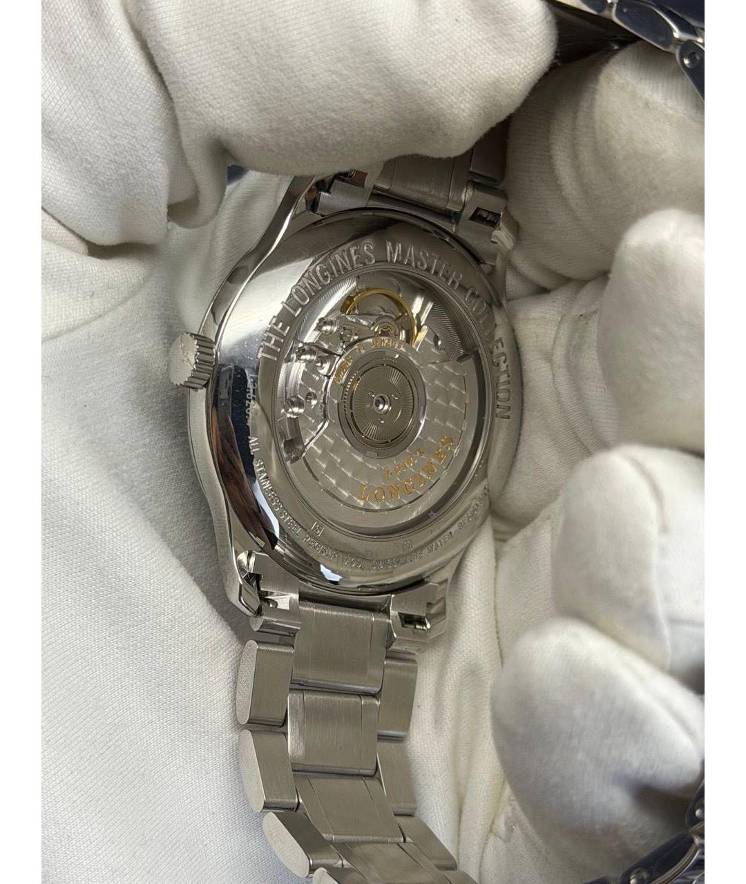 LONGINES Черные стальные часы, фото 6