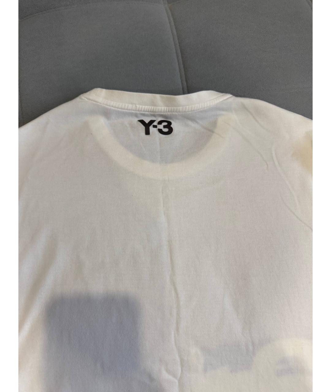 Y-3 Белая хлопковая футболка, фото 6