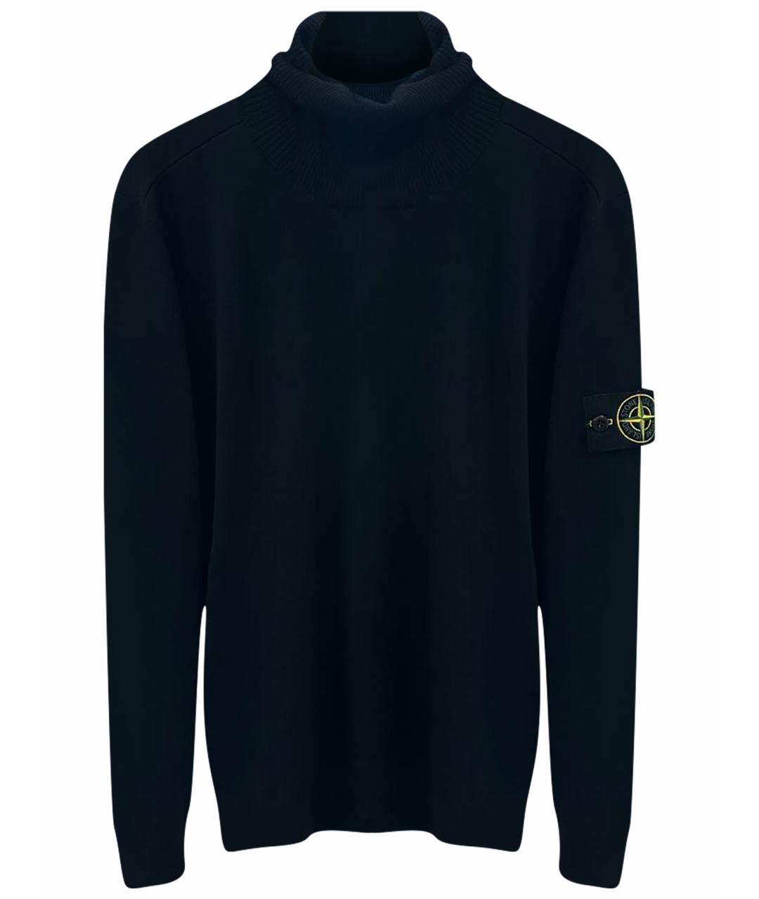 STONE ISLAND Черная водолазка, фото 1