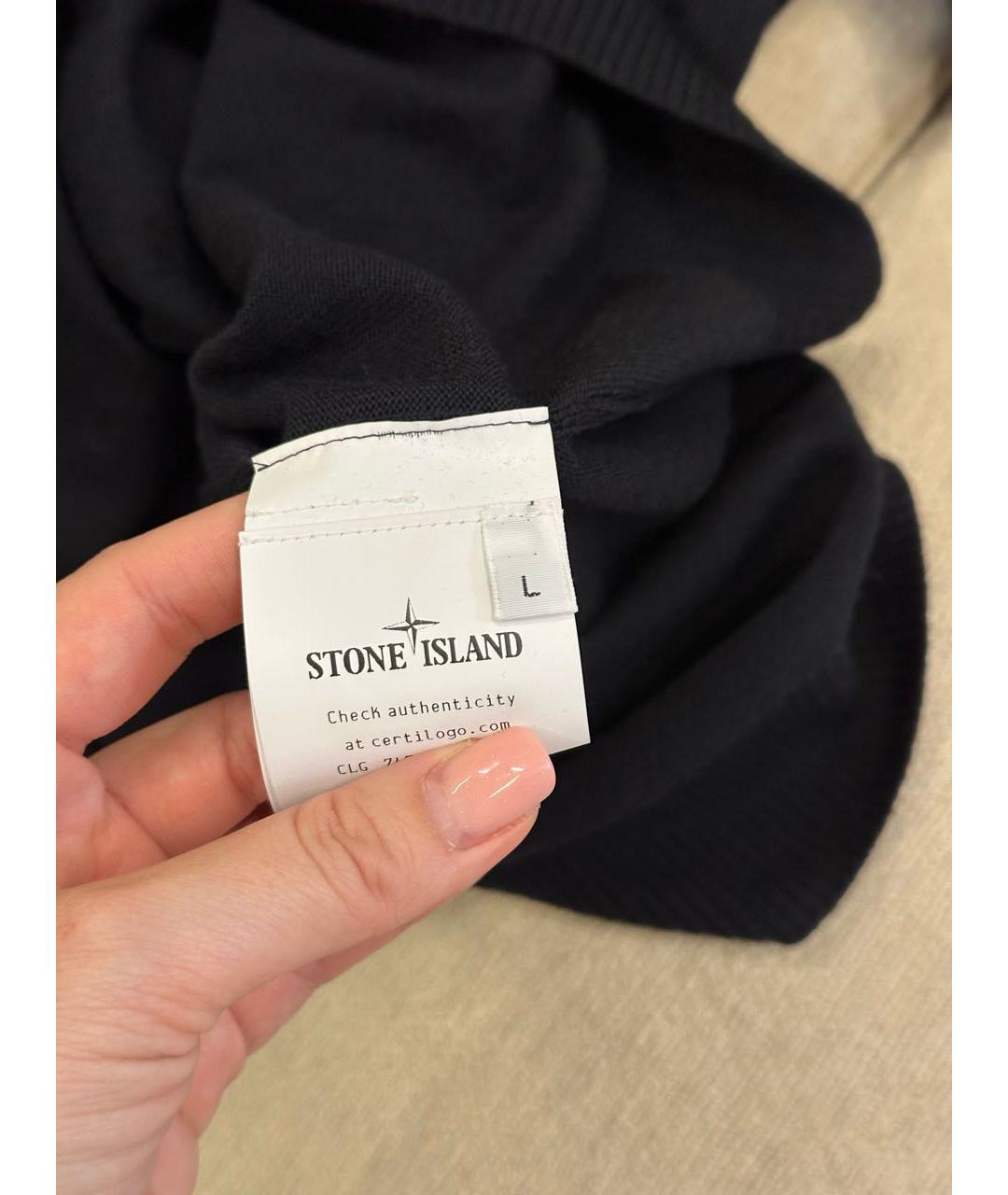 STONE ISLAND Черная водолазка, фото 7