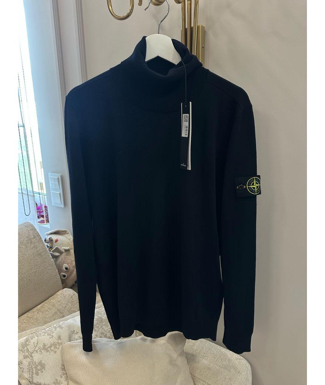 STONE ISLAND Черная водолазка, фото 9