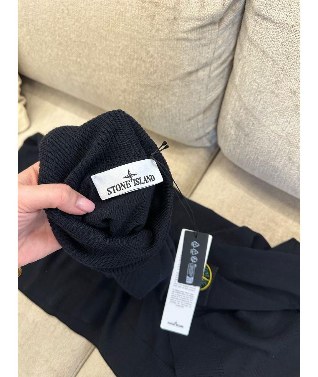 STONE ISLAND Черная водолазка, фото 6