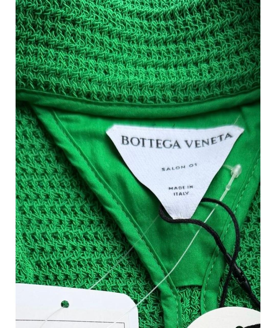 BOTTEGA VENETA Зеленый хлопковый жакет/пиджак, фото 3