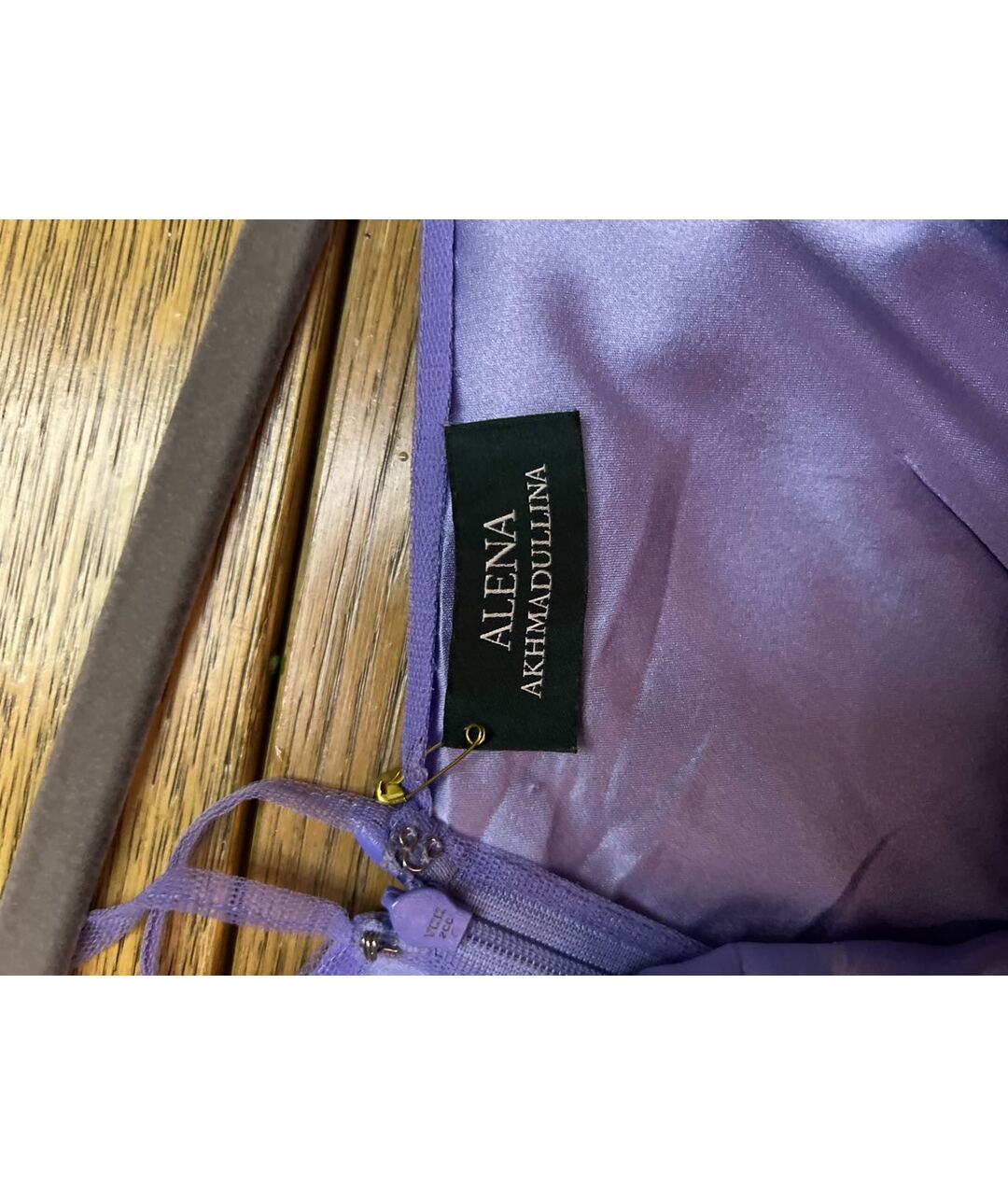 ALENA AKHMADULLINA Фиолетовое повседневное платье, фото 3