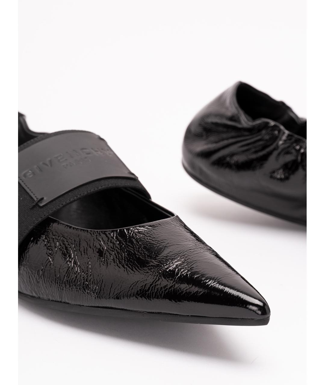 GIVENCHY Черные кожаные балетки, фото 6