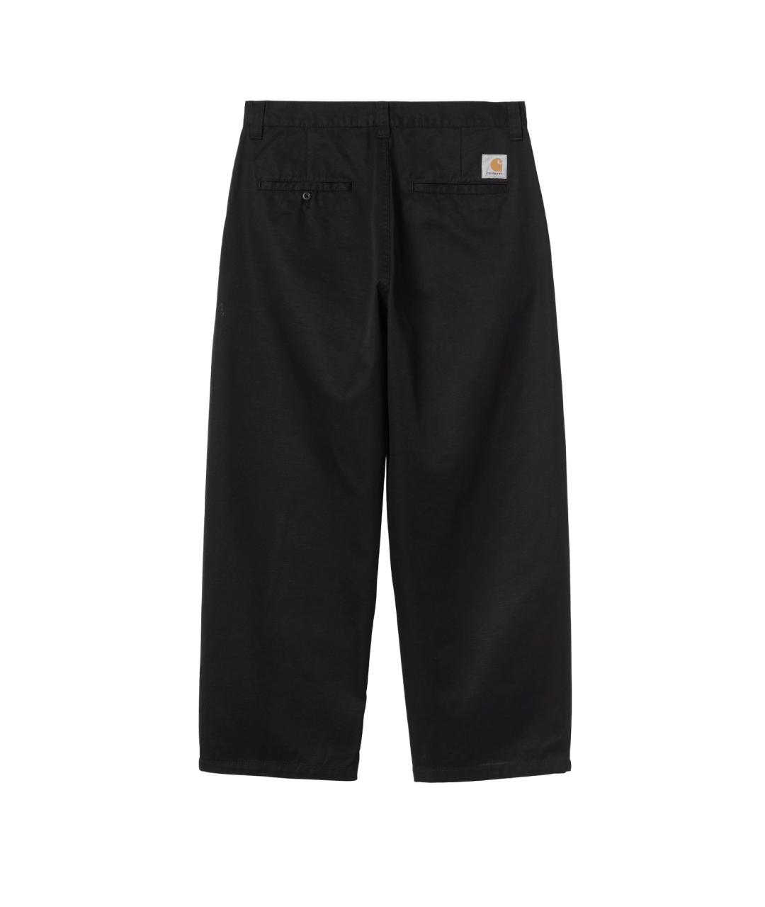 CARHARTT WIP Черные хлопковые повседневные брюки, фото 2