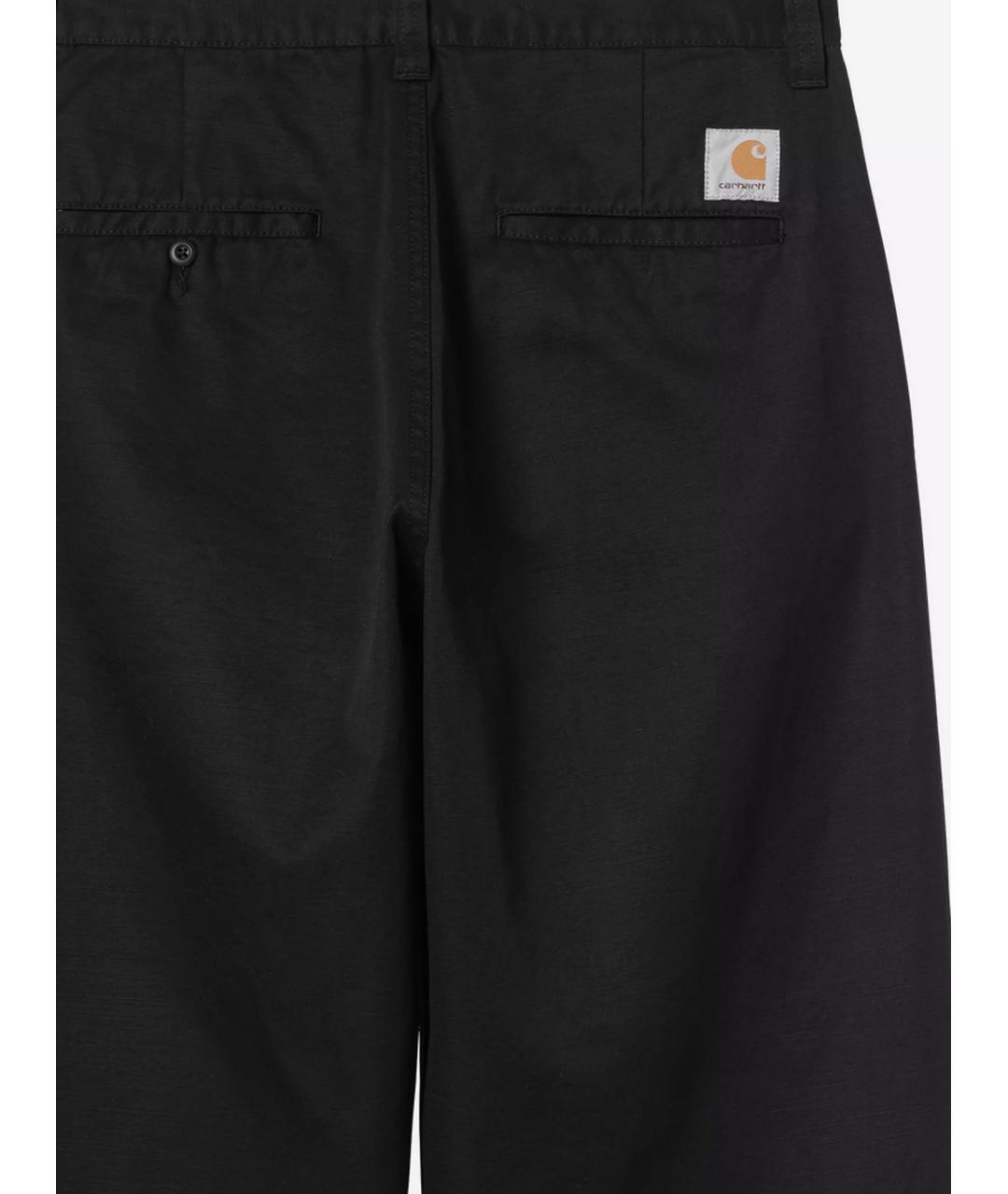 CARHARTT WIP Черные хлопковые повседневные брюки, фото 3