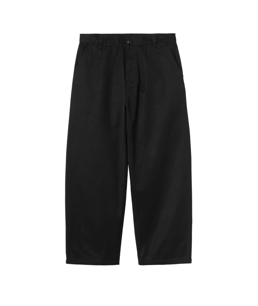 CARHARTT WIP Черные хлопковые повседневные брюки, фото 1
