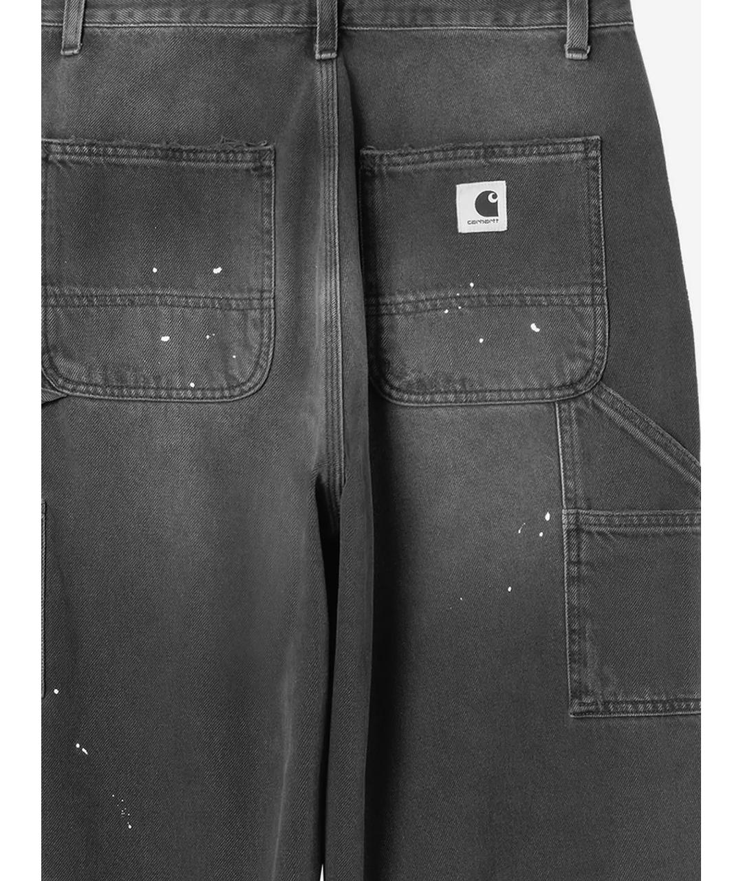 CARHARTT WIP Черные хлопковые прямые джинсы, фото 3