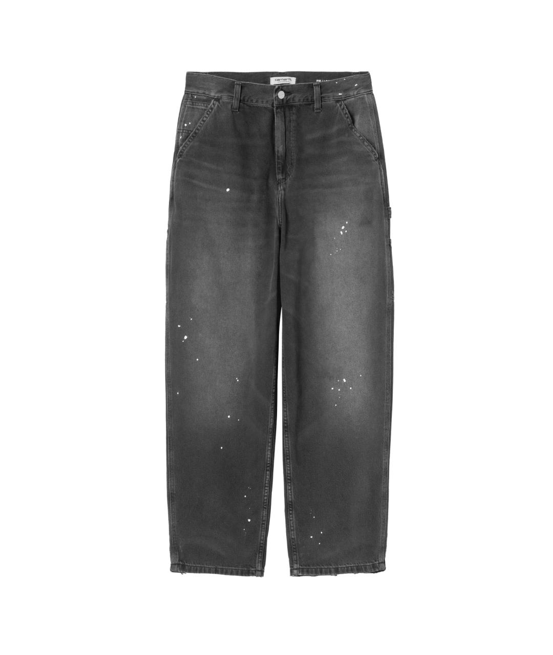 CARHARTT WIP Черные хлопковые прямые джинсы, фото 1