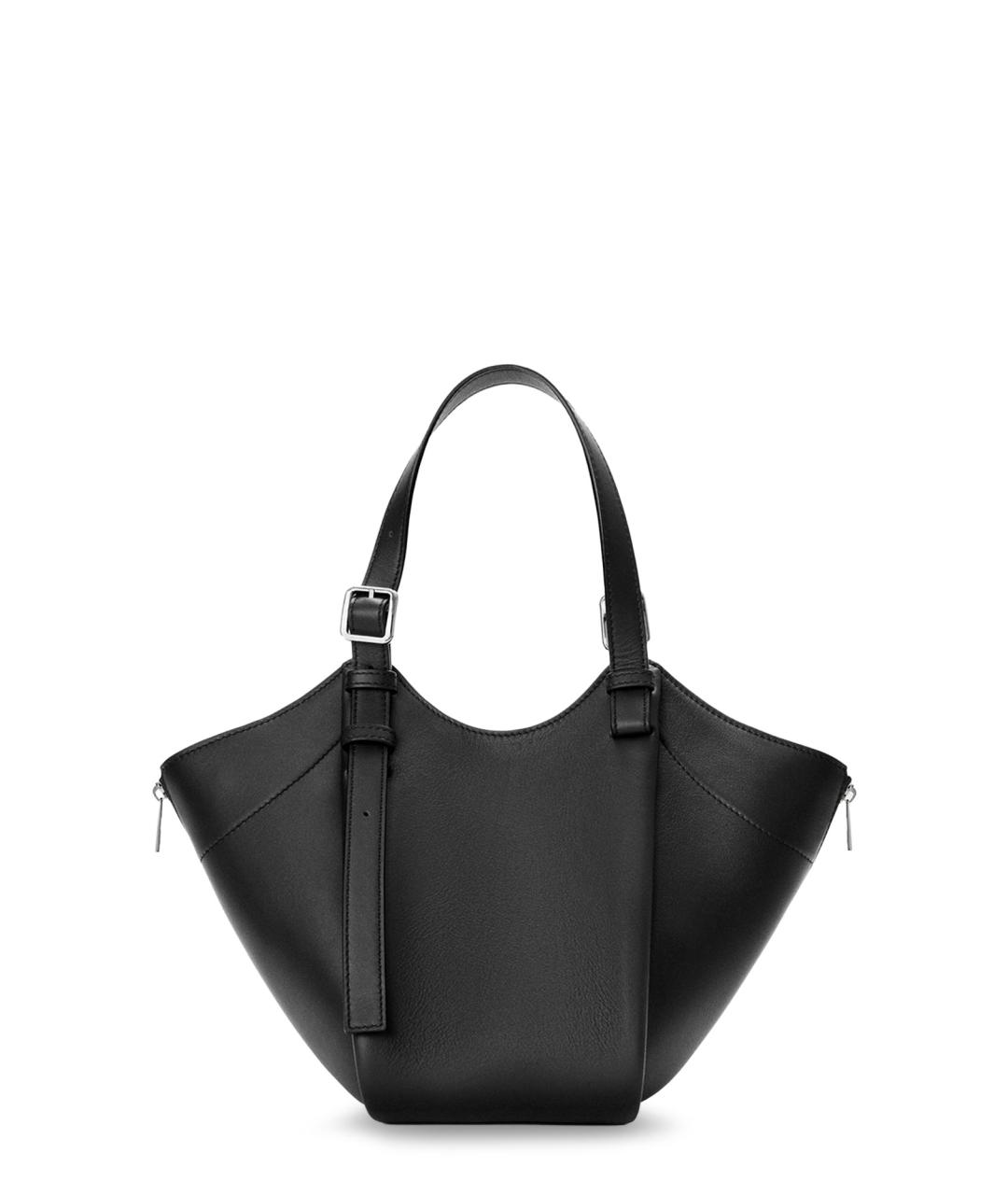 LOEWE Черная кожаная сумка тоут, фото 2