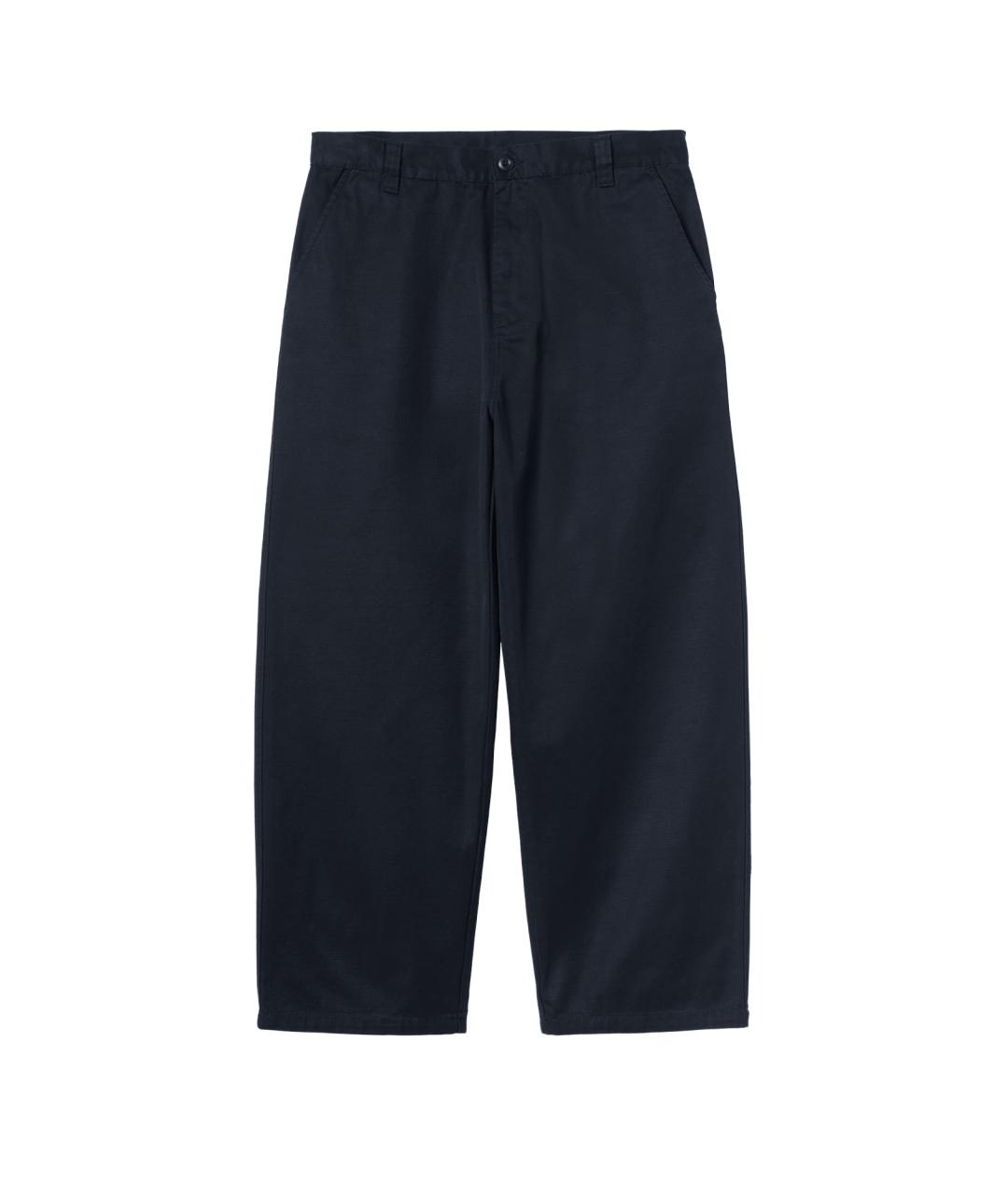 CARHARTT WIP Темно-синие хлопковые повседневные брюки, фото 1