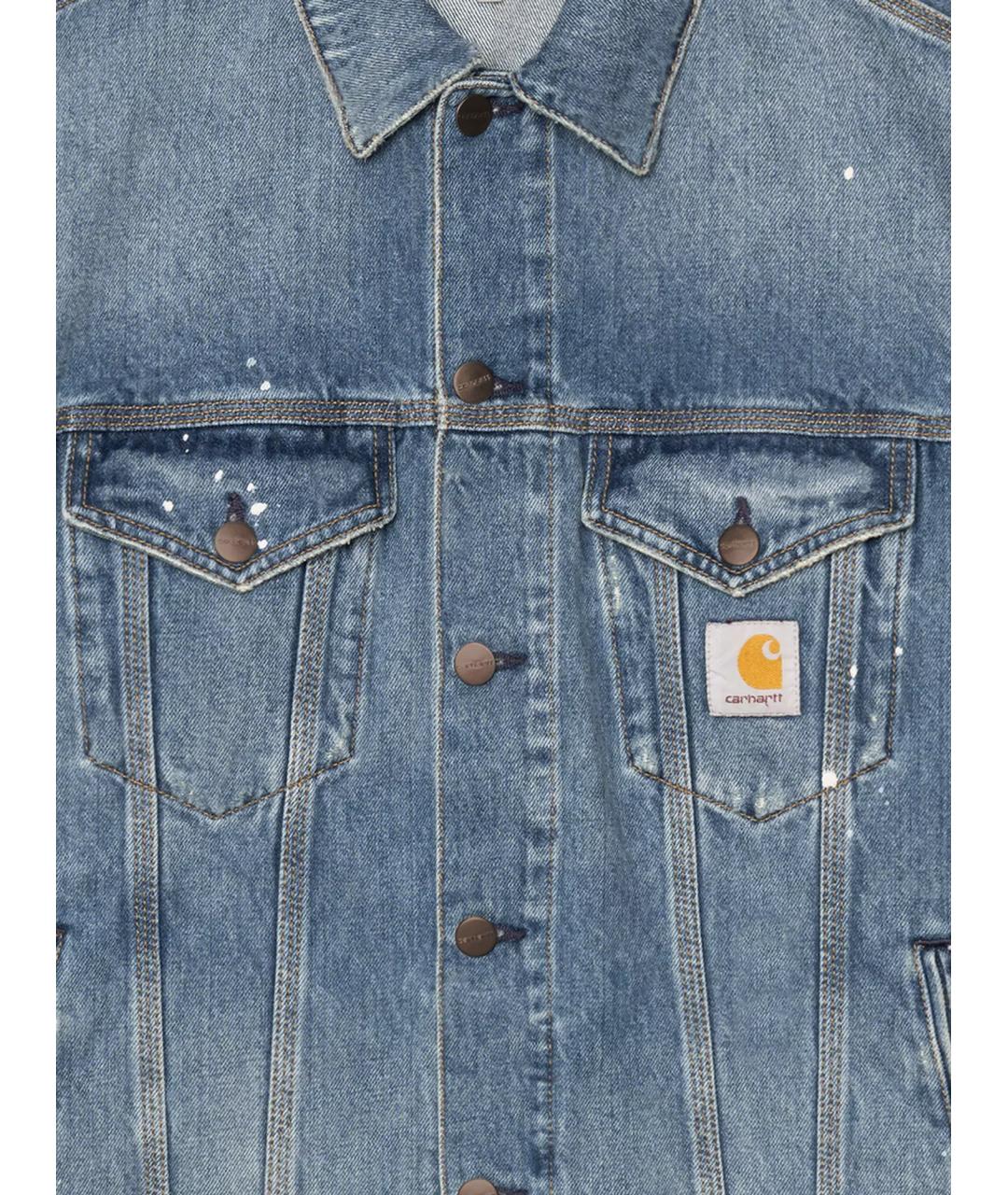 CARHARTT WIP Синяя хлопковая куртка, фото 3