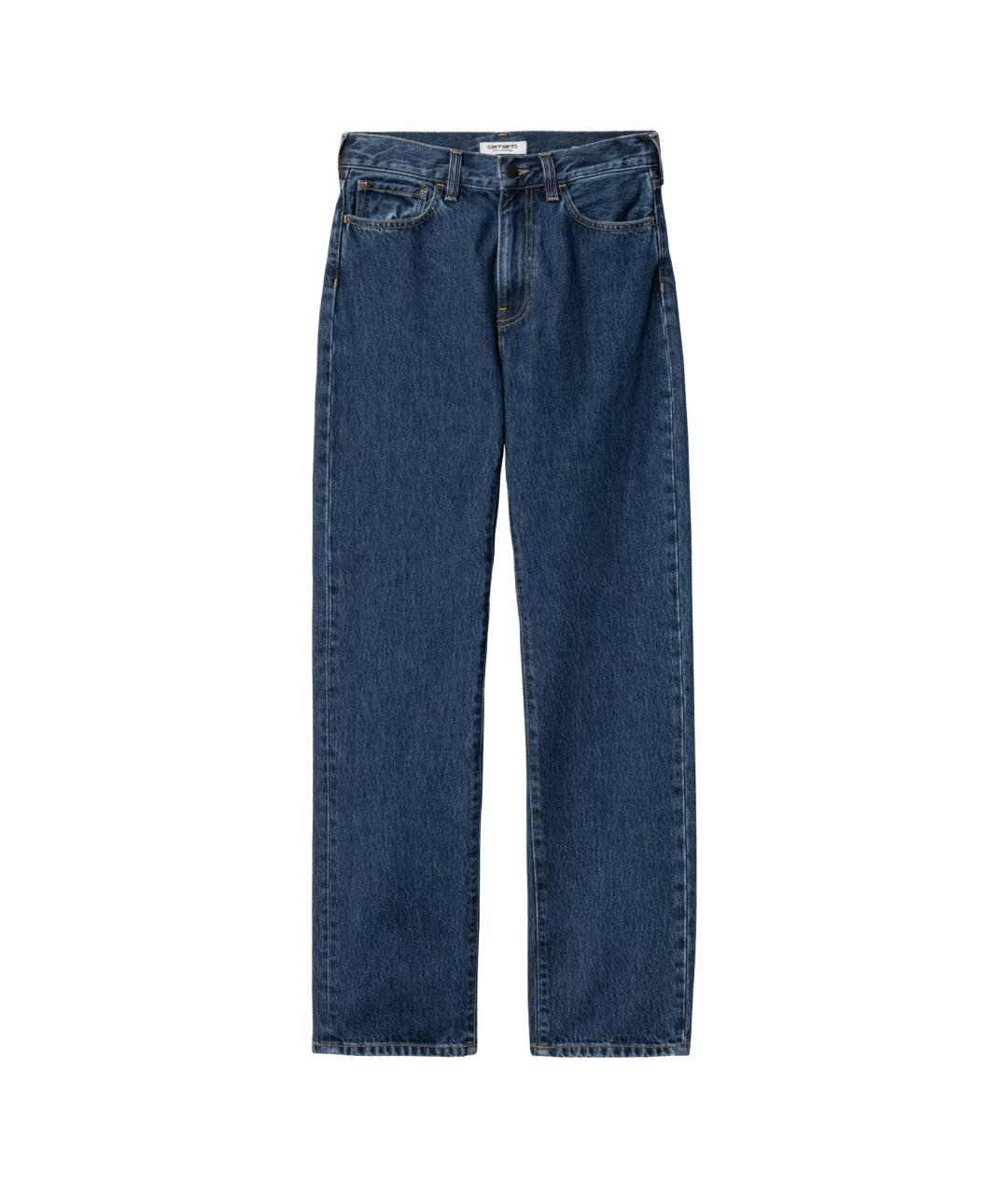 CARHARTT WIP Синие хлопковые прямые джинсы, фото 1