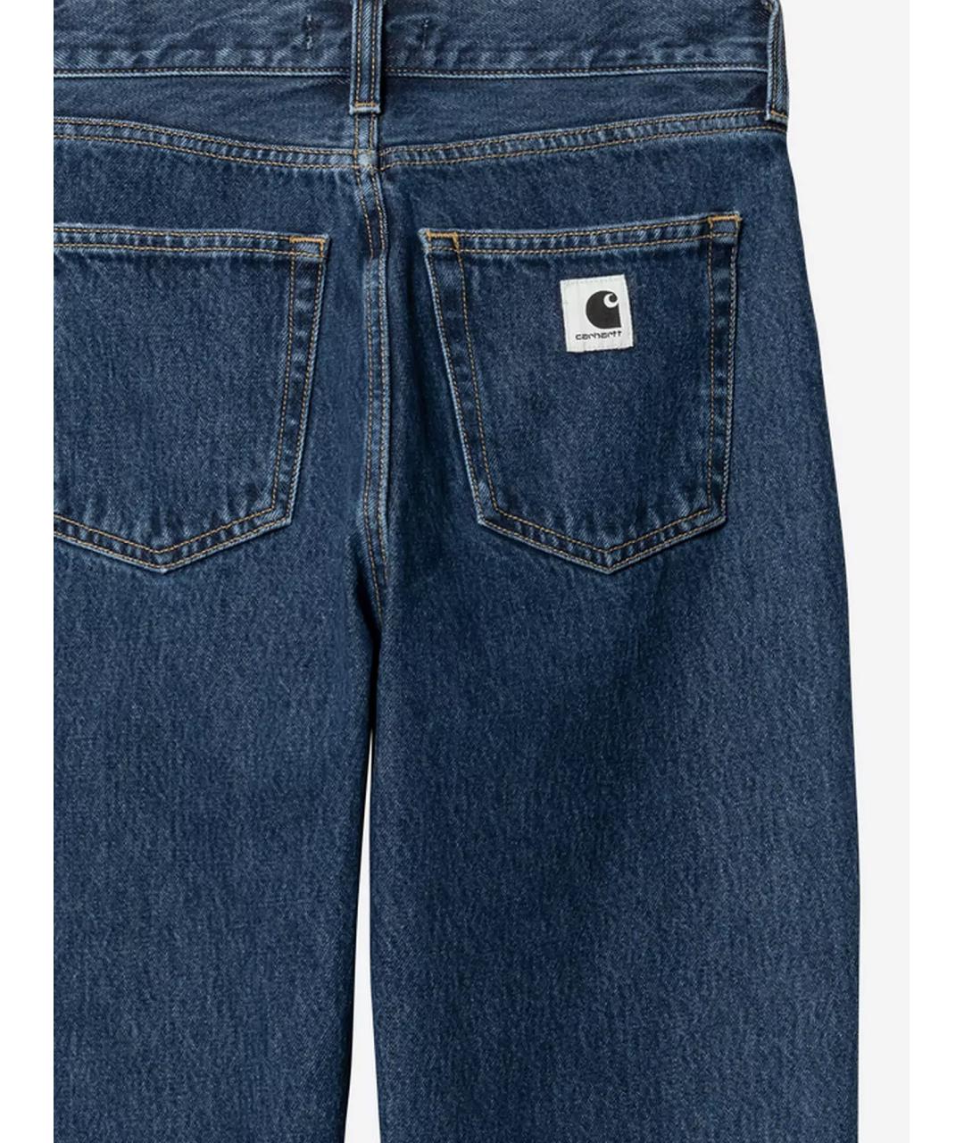 CARHARTT WIP Синие хлопковые прямые джинсы, фото 3