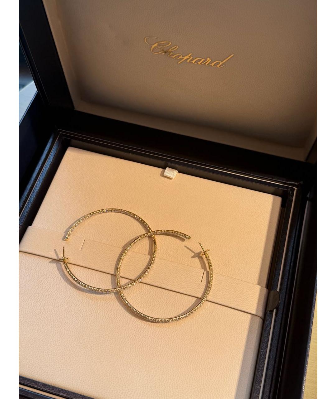 CHOPARD Золотые серьги из желтого золота, фото 3