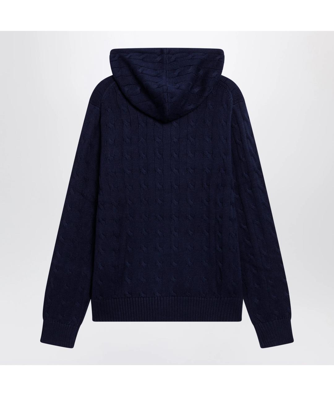POLO RALPH LAUREN Синий хлопковый кардиган, фото 2
