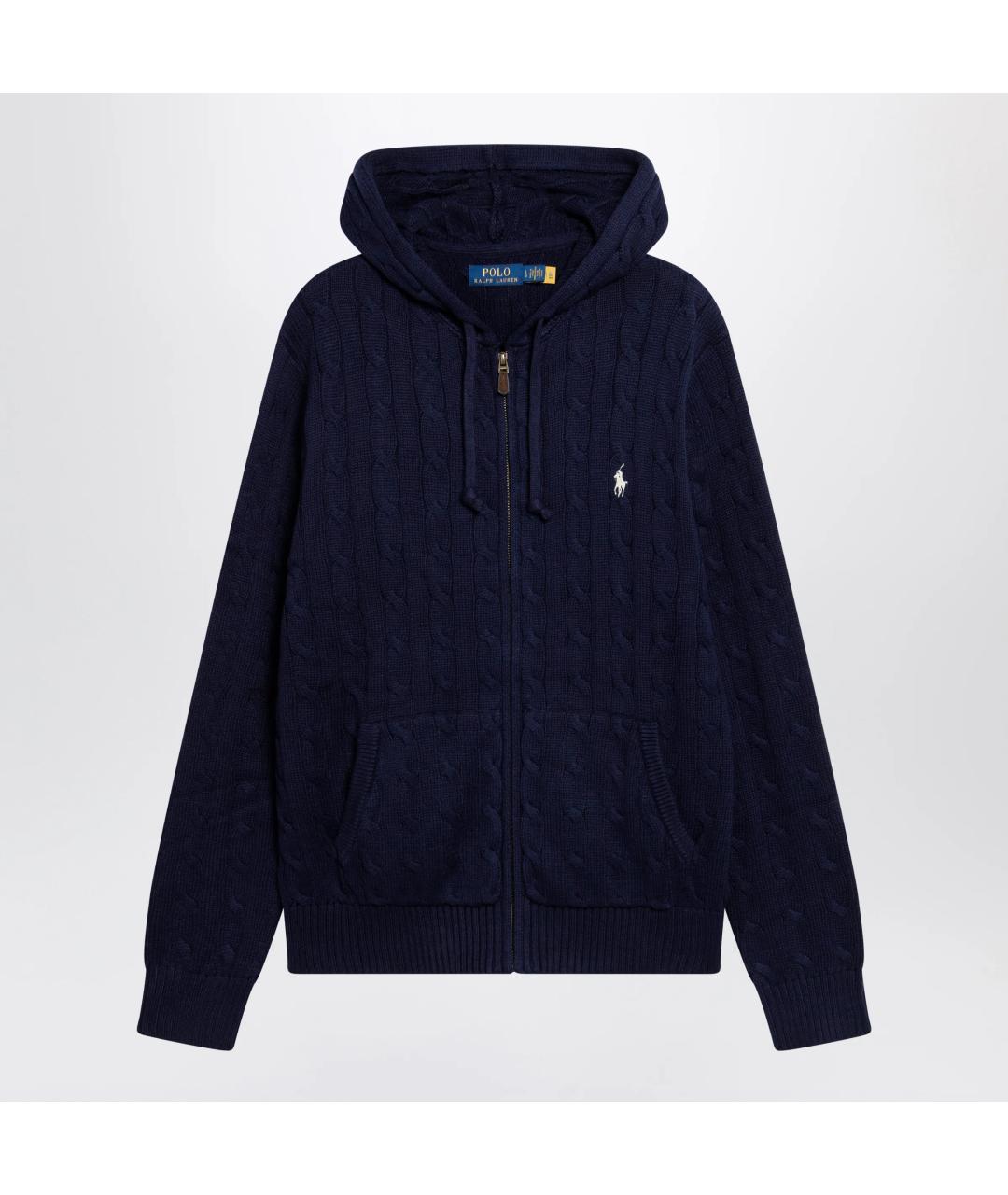 POLO RALPH LAUREN Синий хлопковый кардиган, фото 3