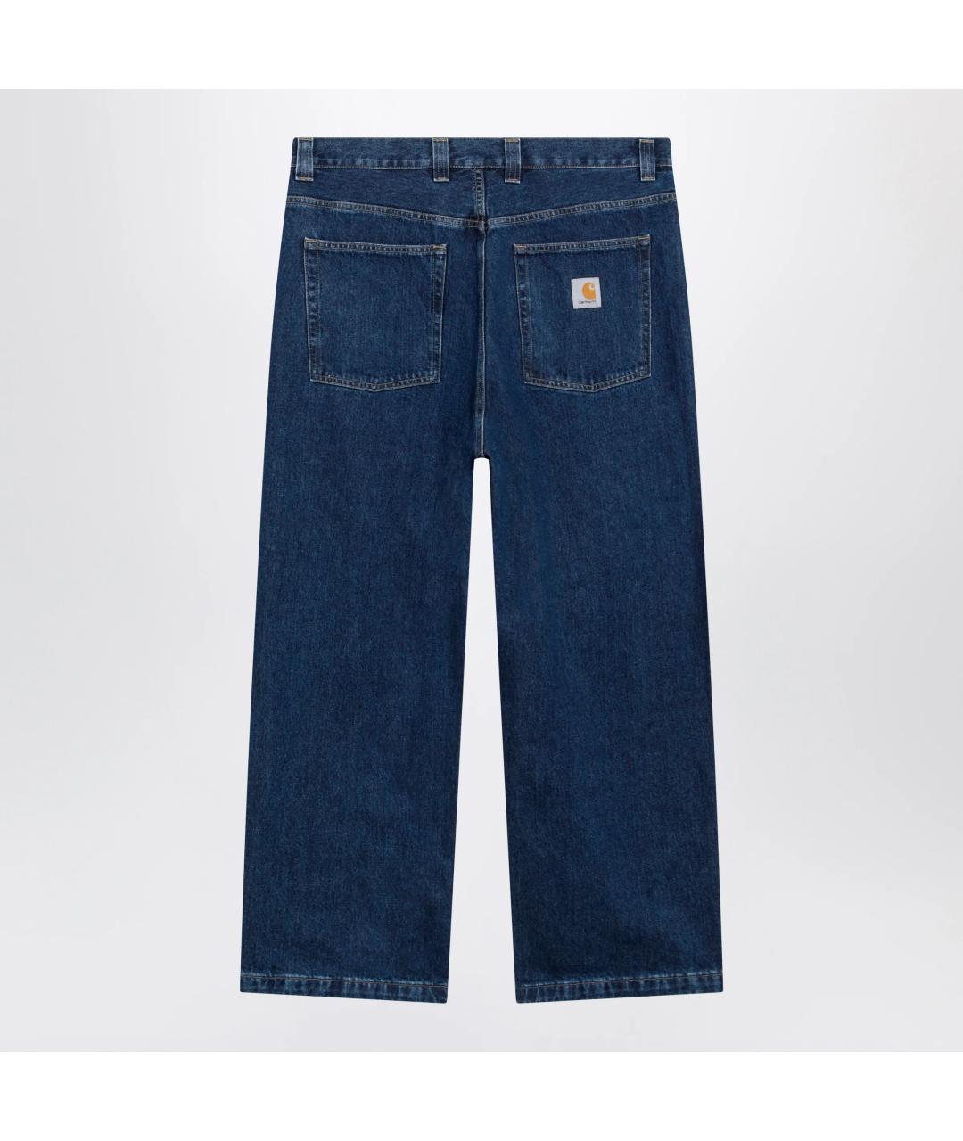 CARHARTT WIP Синие хлопковые прямые джинсы, фото 2