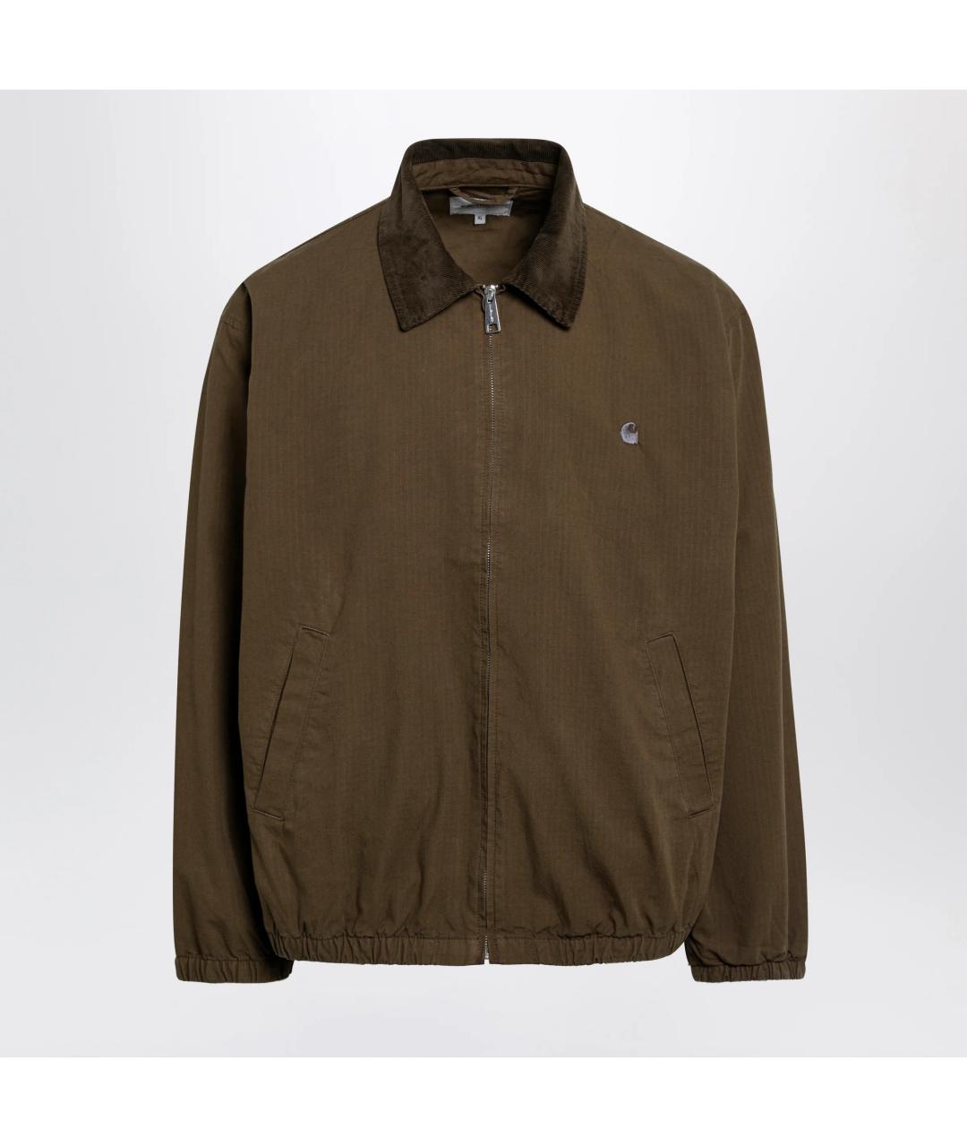 CARHARTT WIP Коричневая хлопковая куртка, фото 3