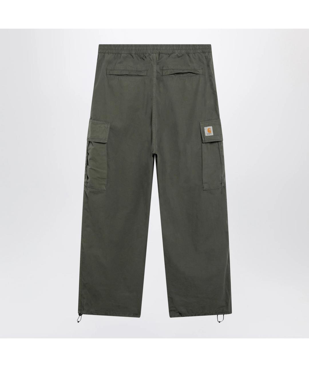 CARHARTT WIP Зеленые хлопковые повседневные брюки, фото 2