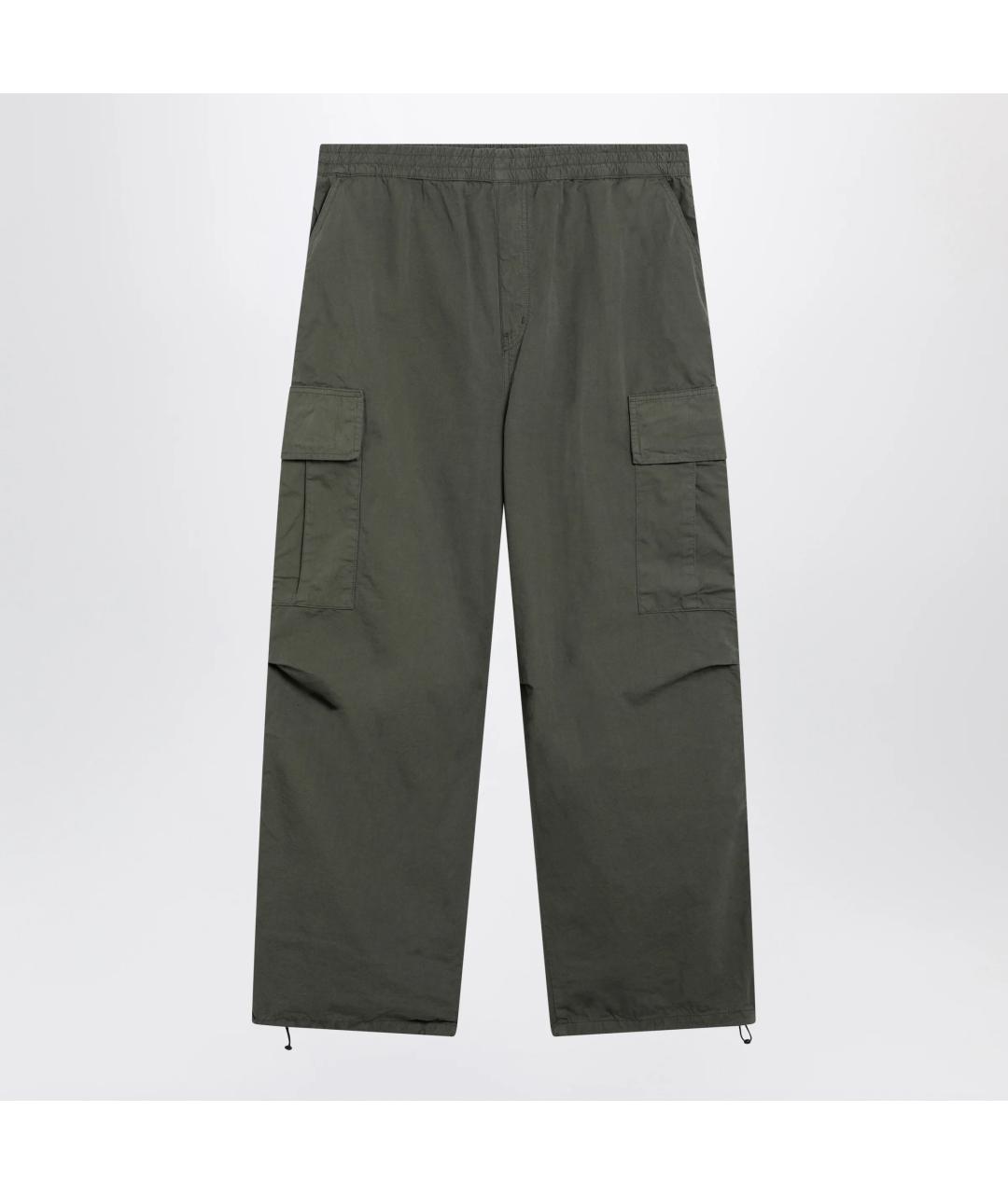 CARHARTT WIP Зеленые хлопковые повседневные брюки, фото 3
