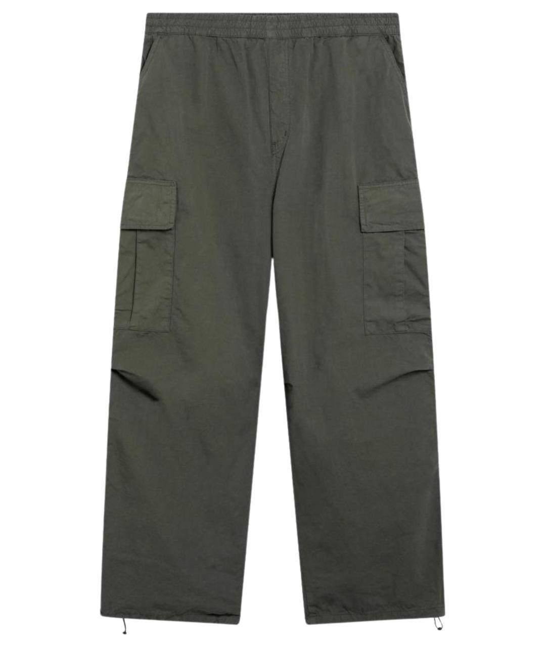 CARHARTT WIP Зеленые хлопковые повседневные брюки, фото 1
