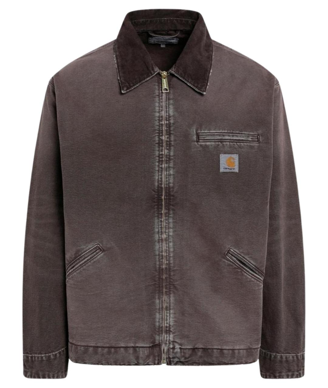 CARHARTT WIP Коричневая хлопковая куртка, фото 1