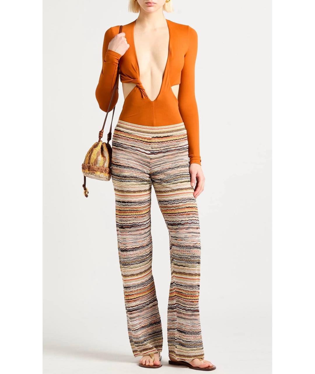 MISSONI Мульти вискозные прямые брюки, фото 2