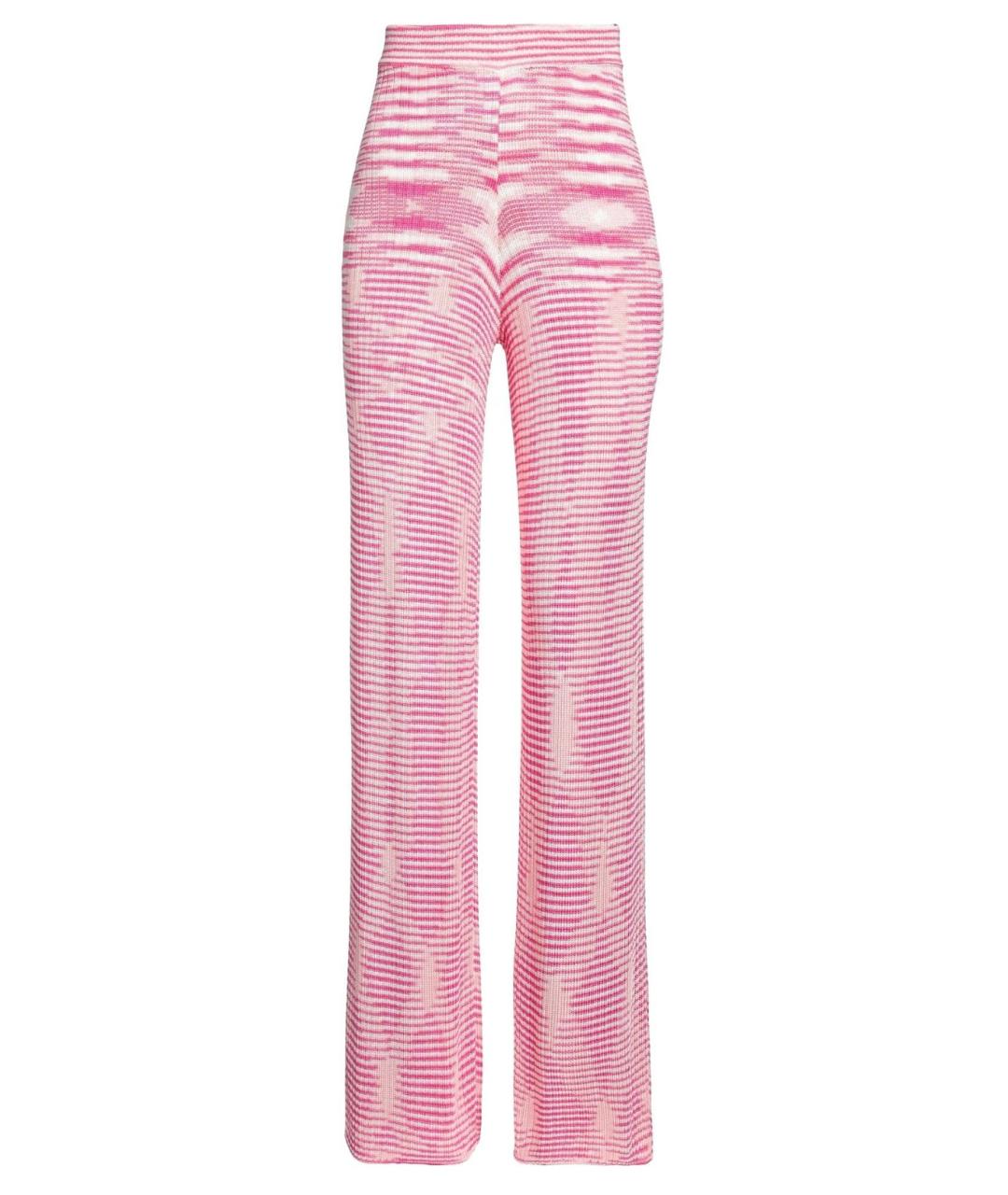 MISSONI Розовые вискозные прямые брюки, фото 4