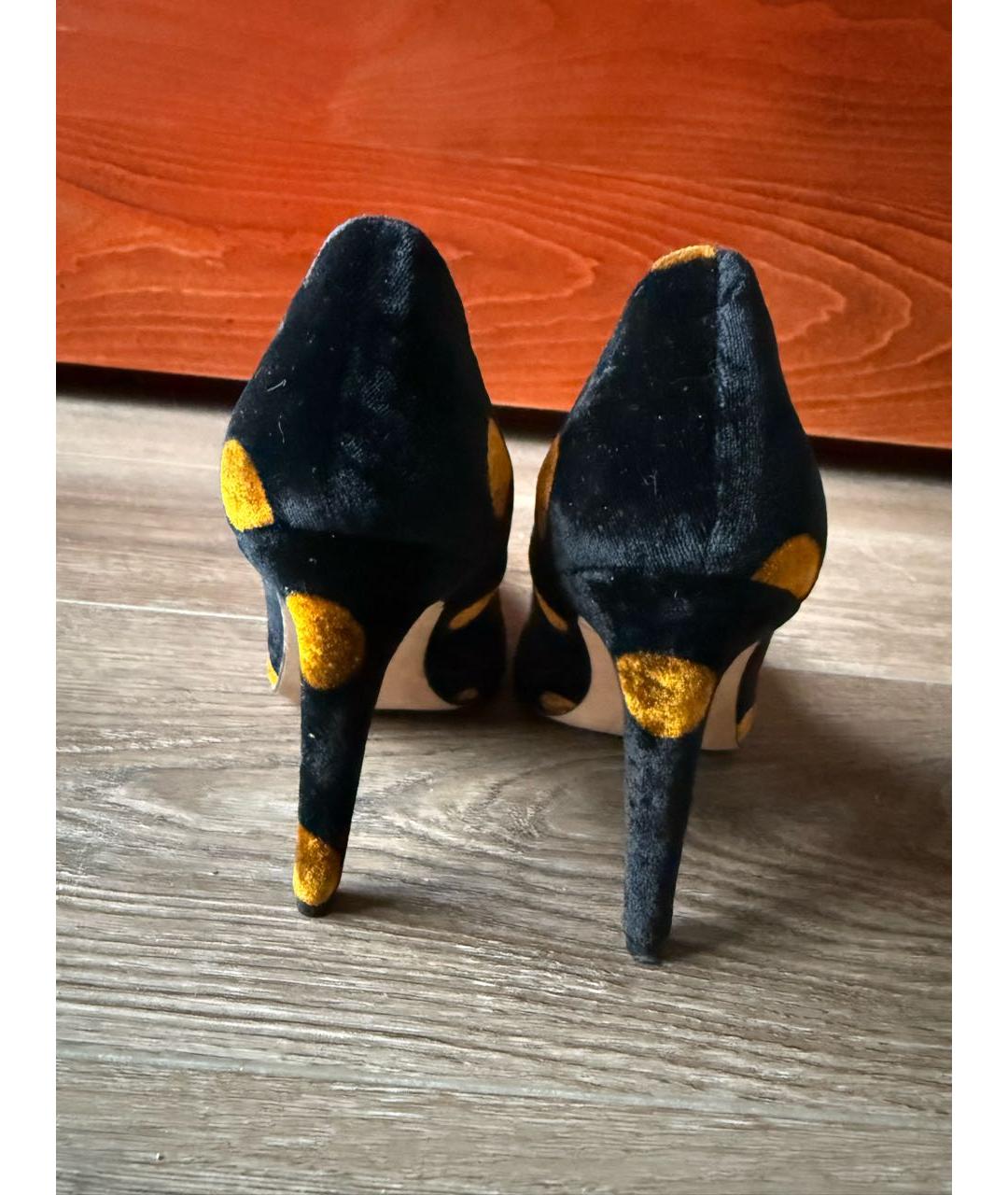 MANOLO BLAHNIK Мульти бархатные туфли, фото 4