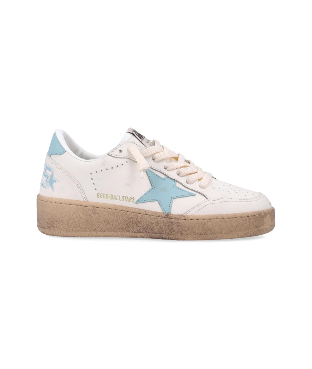 GOLDEN GOOSE DELUXE BRAND Белые кожаные кеды, фото 5