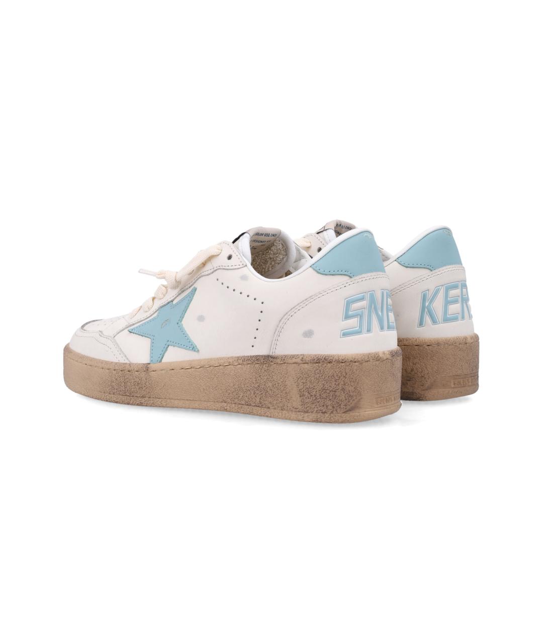GOLDEN GOOSE DELUXE BRAND Белые кожаные кеды, фото 4