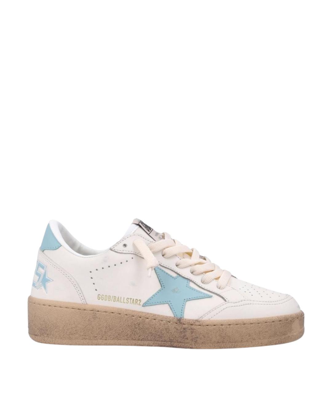 GOLDEN GOOSE DELUXE BRAND Белые кожаные кеды, фото 1